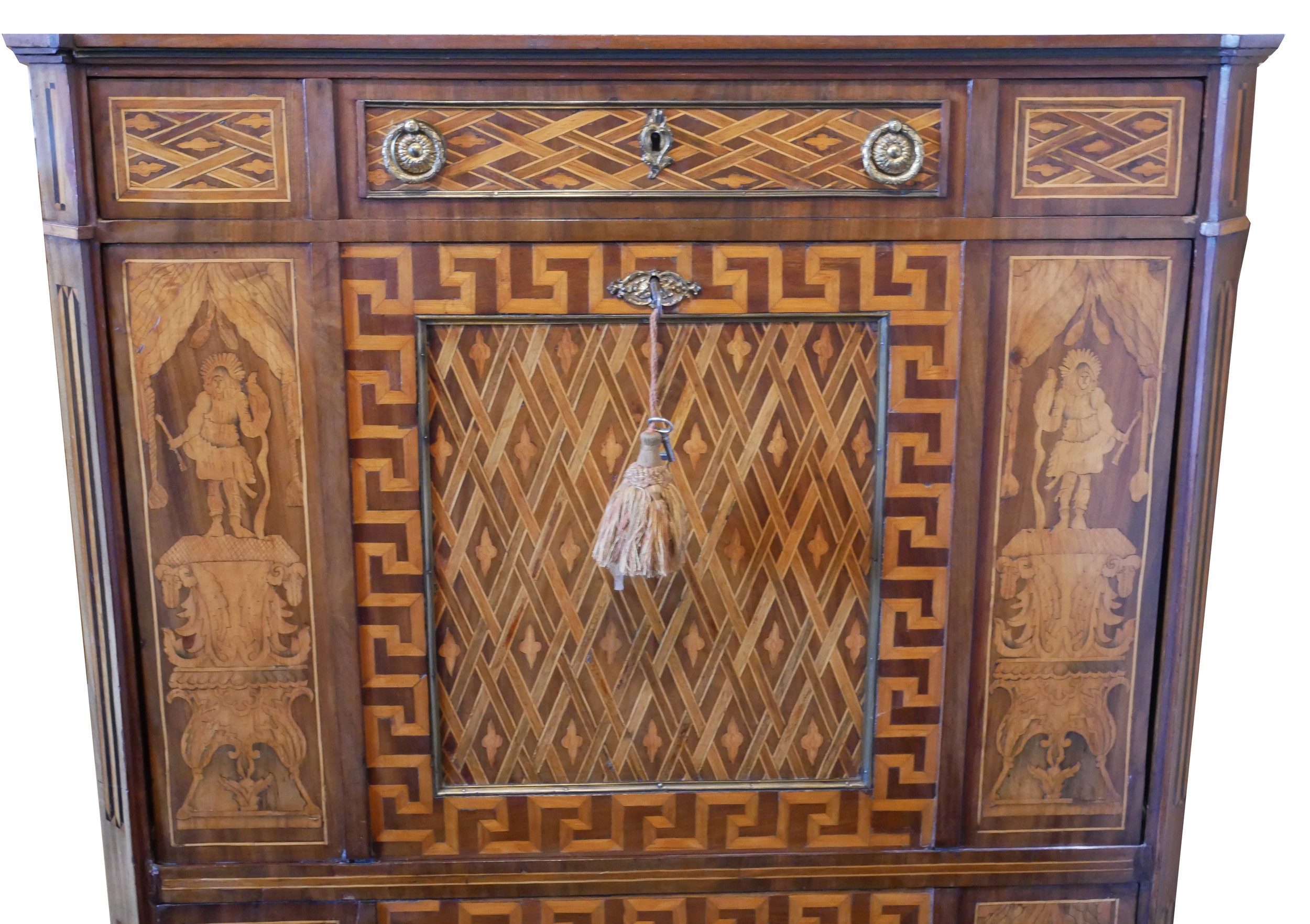 T. WILLSON OF QUEEN STREET, LONDON, A FINE EARLY 19TH CENTURY MAHOGANY AND SATINWOOD MARQUETRY - Bild 4 aus 12