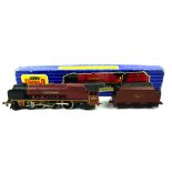 HORNBY DUBLO, A VINTAGE THREE RAIL DIECAST MODEL TRAIN LOCOMOTIVE AND TENDER Titled 'City of