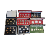 A COLLECTION OF 20TH CENTURY PROOF COIN SETS Comprising four sets issued by The Franklin Mint Bro '