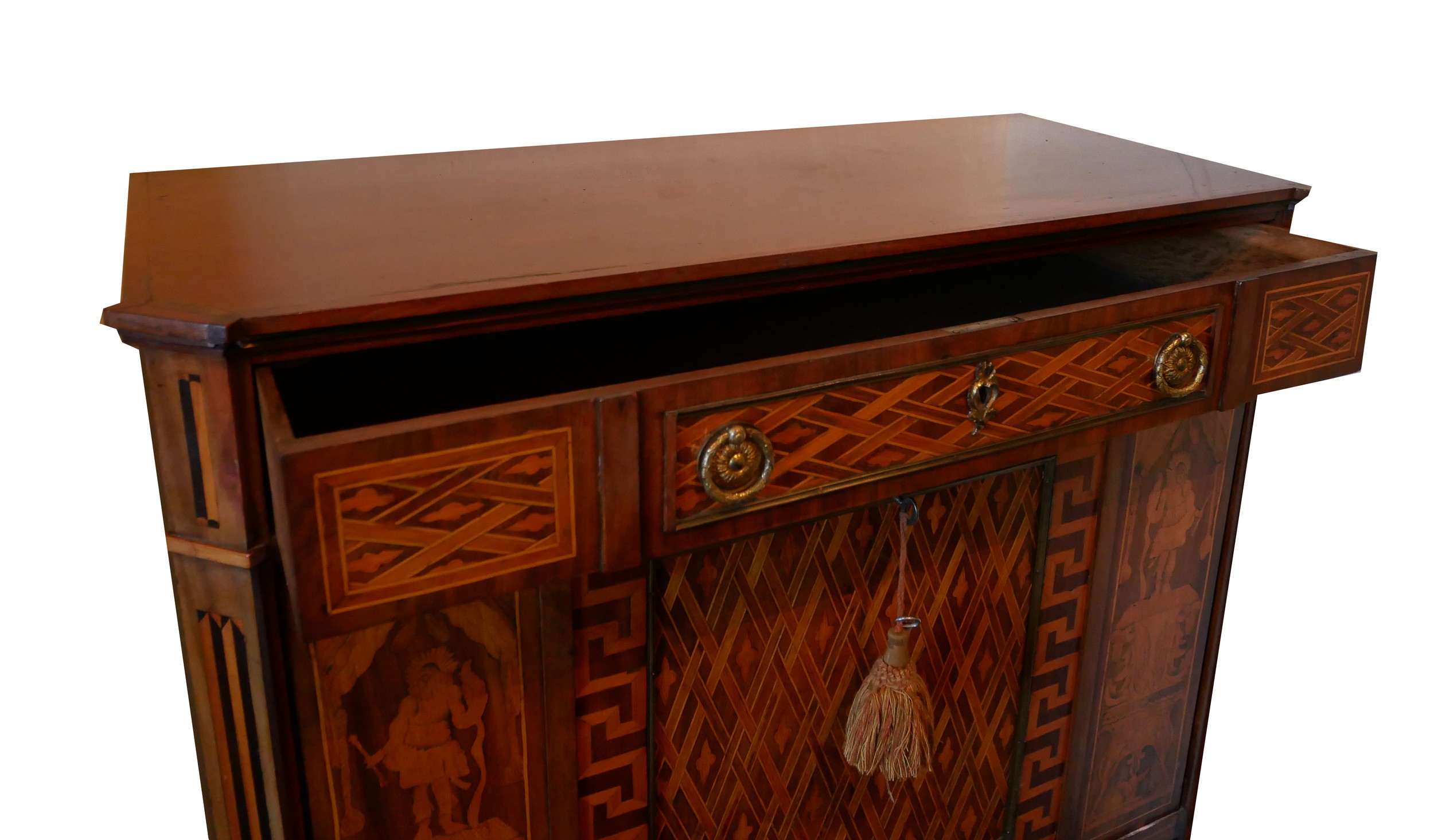 T. WILLSON OF QUEEN STREET, LONDON, A FINE EARLY 19TH CENTURY MAHOGANY AND SATINWOOD MARQUETRY - Bild 5 aus 12