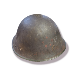 A ROYAL MARINES STEEL HELMET. Condition: used, some light scratches