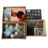 A MIXED SELECTION OF EARLY 20TH CENTURY BRITISH COINS To include George VI half crown, 1946 -