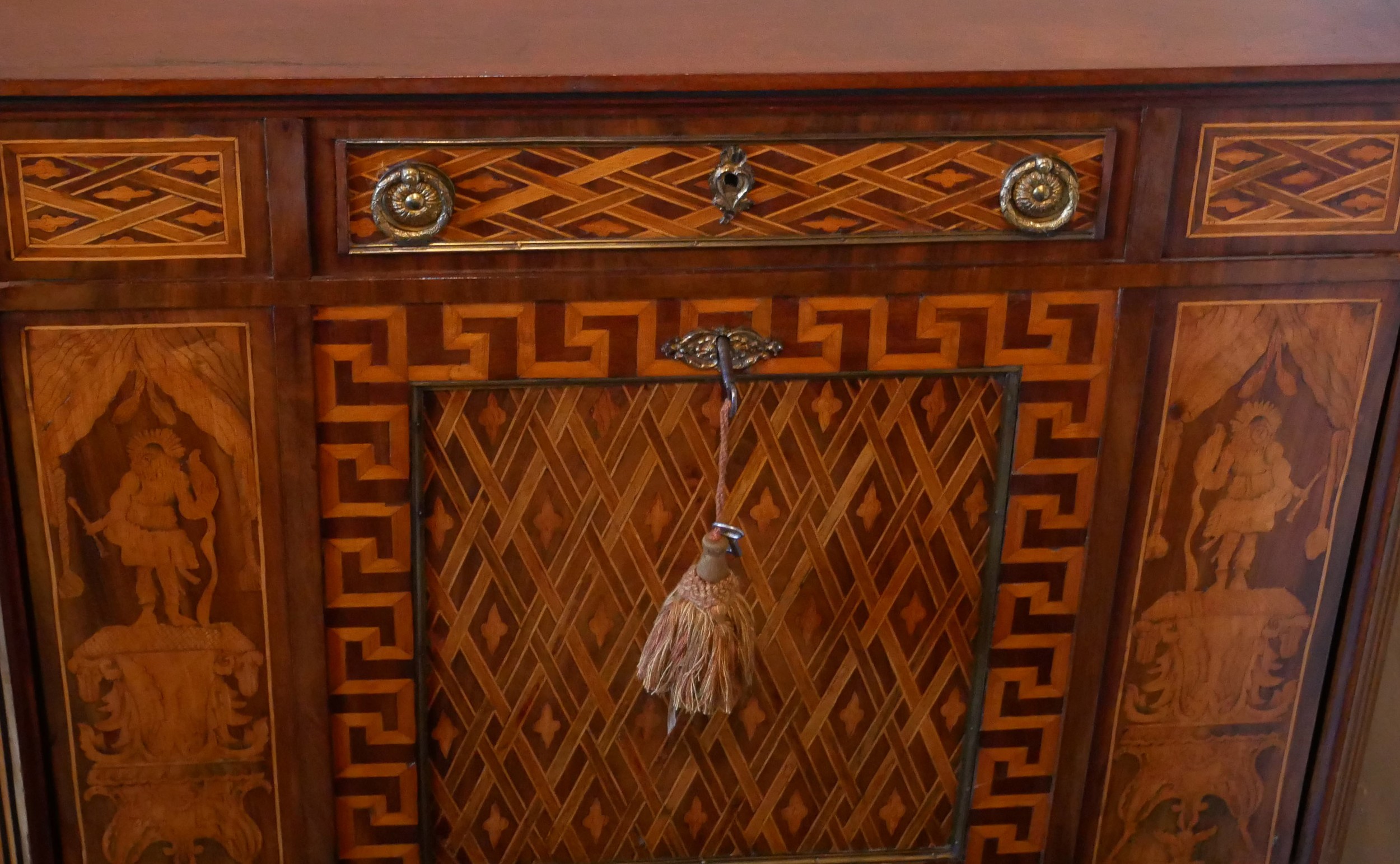 T. WILLSON OF QUEEN STREET, LONDON, A FINE EARLY 19TH CENTURY MAHOGANY AND SATINWOOD MARQUETRY - Bild 3 aus 12