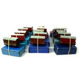 HORNBY DUBLO, A COLLECTION OF FIFTEEN VINTAGE THREE RAIL DIECAST WAGONS In blue boxes. Condition: