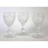 A MIXED SELECTION OF MODERN CRYSTAL CUT GLASSWARE To include fourteen sherry glasses, eleven