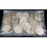 A COLLECTION OF VICTORIAN SILVER THREE PENCE COINS Various dates and designs to reverse. (approx