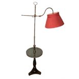 AN EARLY 20TH CENTURY JAPAN LACQUERED TABLE STANDARD LAMP. (160cm) Condition: good overall good