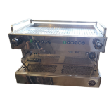 ROCKET ESPRESSO MILANO, AN INDUSTRIAL STAINLESS STEEL COFFEE MACHINE. (w 63cm x d 49cm x h 46cm)