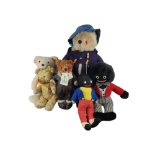 A COLLECTION OF VINTAGE AND LATER STUFFED TOYS Comprising Gabriella Paddington, Steiff bear, two