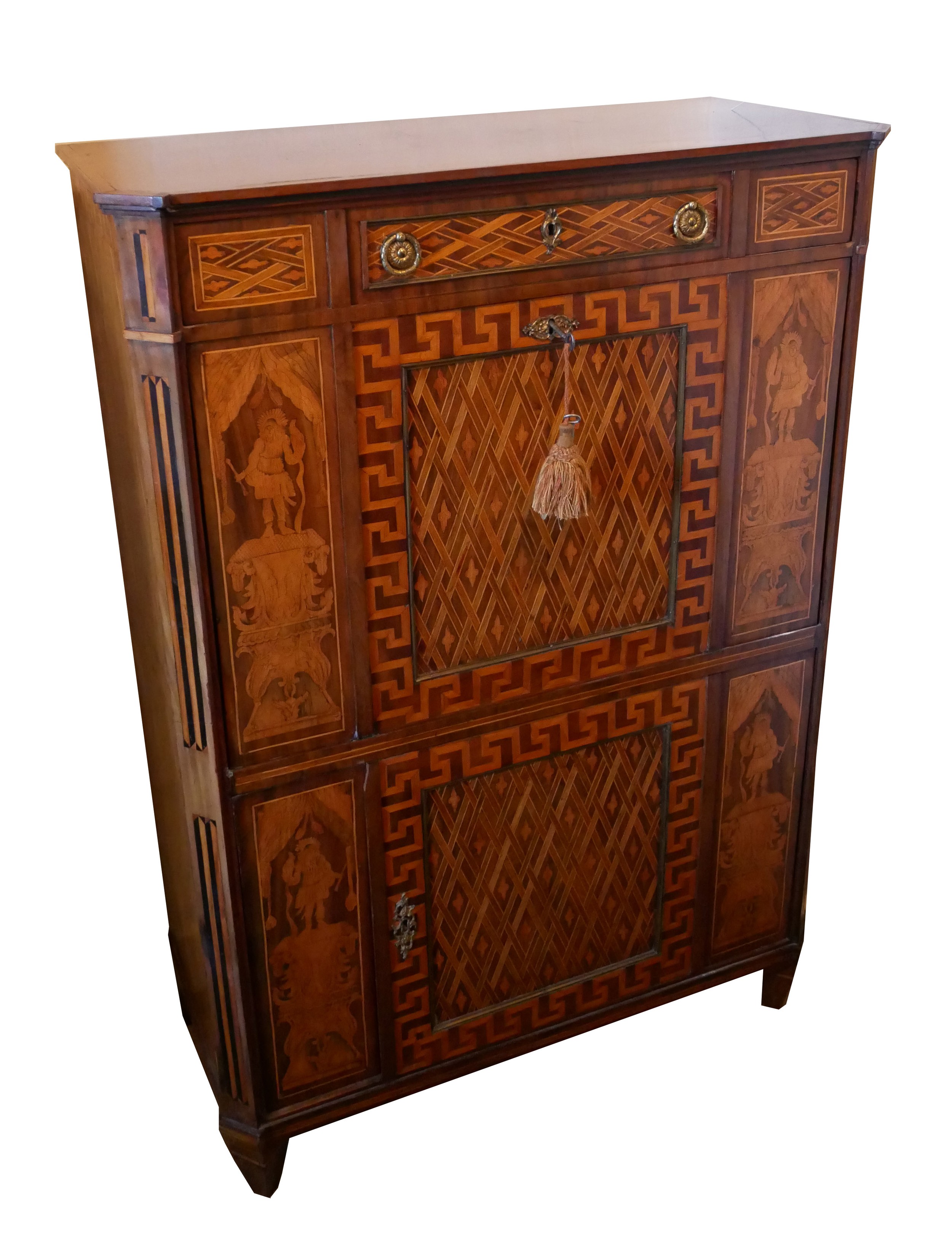 T. WILLSON OF QUEEN STREET, LONDON, A FINE EARLY 19TH CENTURY MAHOGANY AND SATINWOOD MARQUETRY - Bild 2 aus 12