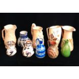 A COLLECTION OF VINTAGE POTTERY JUGS TO INCLUDE MASON'S MANDALAY Price Kensington, Burleigh Ware and