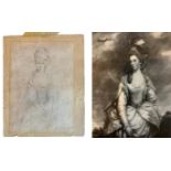 SIR JOSHUA REYNOLDS, PRA, PLYMPTON, DEVON, 1723 - 1792, LONDON, RARE 18TH CENTURY PRELIMINARY