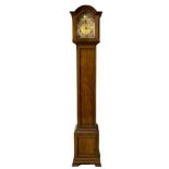 RETAILED BY GARRARD & CO. LTD, 112 REGENT ST, LONDON, 20TH CENTURY MAHOGANY GRANDMOTHER CLOCK