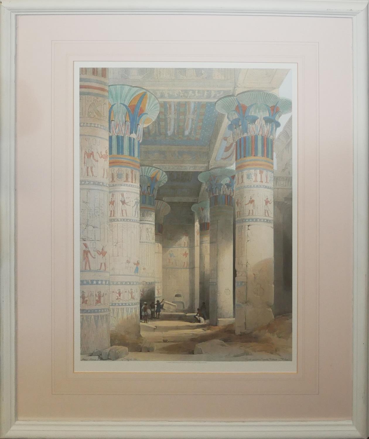 THREE DAVID ROBERTS, 1796 - 1864, COLOURED PRINTS Middle Eastern scenes, 20th Century, mounted, - Image 5 of 6