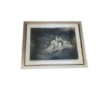 'THE LOSS OF HALSEWELL EAST OF INDIA-MAN', AN 18TH CENTURY BLACK AND WHITE ETCHING Later framed