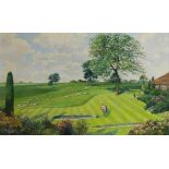 CLIVE KIDDER, GAVA, OIL ON CANVAS View from the terrace from the house of Mr & Mrs David Palmer,