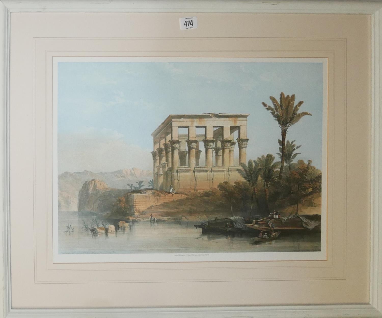 THREE DAVID ROBERTS, 1796 - 1864, COLOURED PRINTS Middle Eastern scenes, 20th Century, mounted, - Image 2 of 6