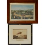 AN EARLY 20TH CENTURY WATERCOLOUR, HUNTING SCENE Unsigned, Circa 1900 - 1930, an early 19th