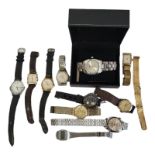 LUCERNE SPORT, A VINTAGE GENT'S WRISTWATCH Together with eleven other wristwatches to include