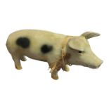 AN AMUSING 1980 POTTERY COMPOSITION MODEL, A YOUNG STANDING PIGLET Painted in naturalistic