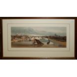 A COLLECTION OF NINE VINTAGE PRINTS To include a signed limited edition etching of a Dutch bridge