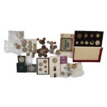 A KING GEORGE VI 1950 PROOF COIN SET From half crown coin to one pence coin, in a fitted velvet