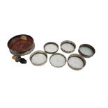 A COLLECTION OF VINTAGE STERLING SILVER AND CUT GLASS COASTERS Comprising a set of three with