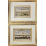 A NEAR PAIR OF HAND COLOURED ENGRAVINGS, LANDSCAPE VIEWS, LONDON Titled 'An Elegant and Correct View
