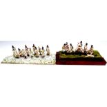 DRUM CORPS OF 3RD FOOT 1809 DIORAMA AT CORUNNA Snowy conditions and diorama the Drum Corps of