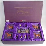 CORGI TOYS, A MODERN RELEASE QUEEN ELIZABETH II GOLDEN JUBILEE BOX Set in original purple ground all