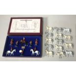 A BRITAINS MODERN RELEASE LIMITED EDITION ROYAL SCOTS DRAGOON GUARDS NO. 5290 SET Together with a