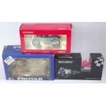 A MINICHAMPS AND PROTAR 1/12 AND 1/9 SCALE BOXED MOTORCYCLE GROUP To include a Minichamps Yamaha