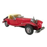 A FRANKLIN MINT DIECAST MODEL OF THE MERCEDES 500K SPECIAL ROADSTER, 1:24 SCALE.