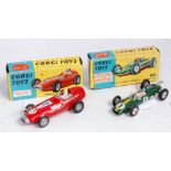 A CORGI TOYS BOXED F1 DIECAST GROUP Two examples to include No. 155 Lotus Climax Formula One