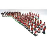 NEW TOY SOLDIER INFANTRY OF THE LINE WITH BAND Along with thirty-two Highland Pipers. (87 pieces)