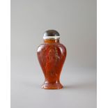 An Amber Snuffbottle, 19th centuryH: 8cm overall An Amber Snuffbottle, 19th century of baluster