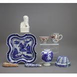 An interesting Group of Export Porcelain, 18th Centurythe largest W: 20cm An interesting Group of