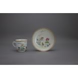 A 'famille rose' Coffee Cup and Saucer, Qianlong Period, Qing Dynastythe saucer W: 14.6cm With a