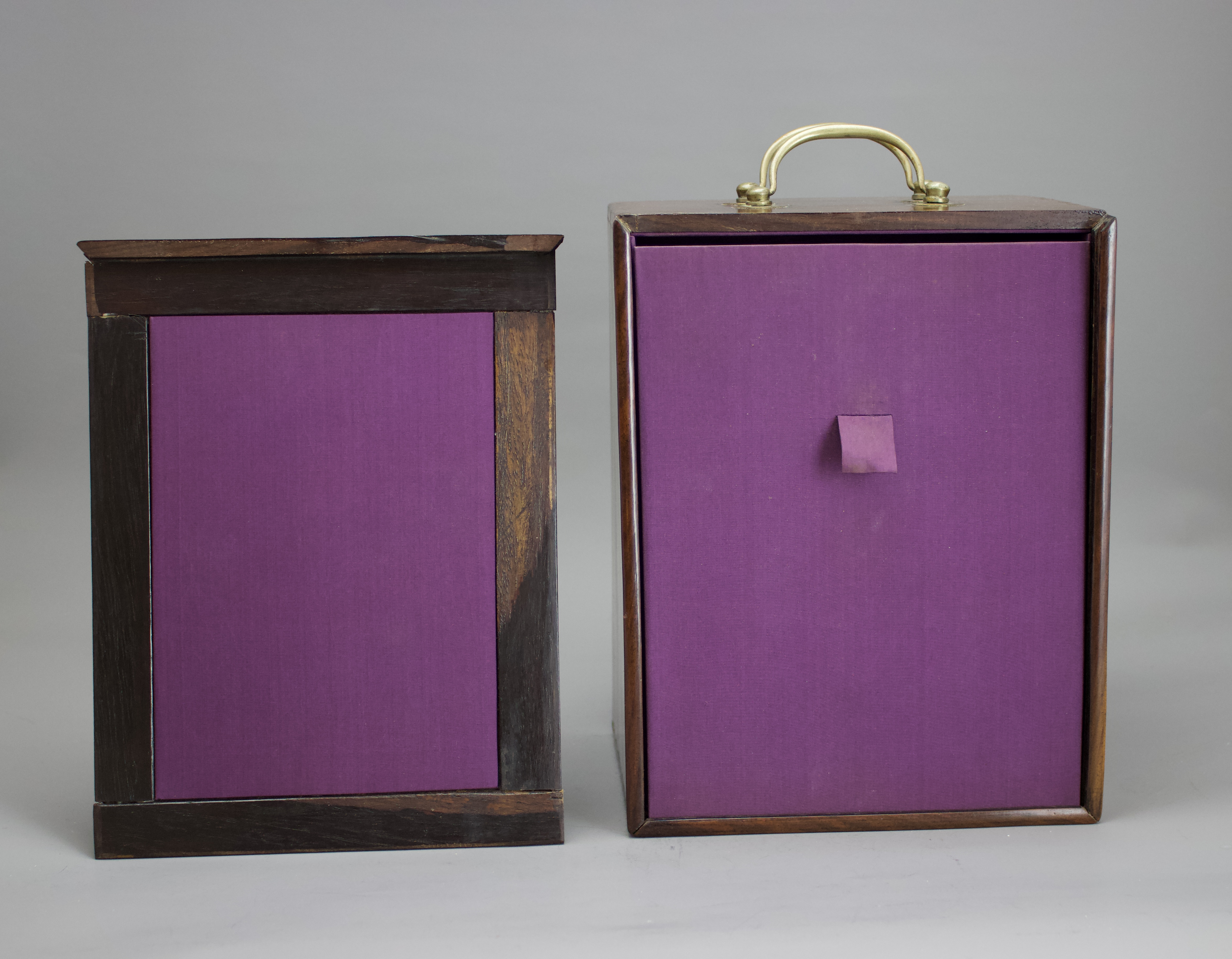 A good Hardwood Box and Cover, c. 1900H: 31cm L: 20 cm W: 14.7 cm including handles A good - Image 8 of 9