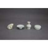Four small Qingbai objects, Song/Yuan DynastySize,the zhadou W: 8cm PROPERTY FROM THE COLIN HART