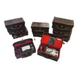 EEL, A COLLECTION OF TEN PORTABLE PHOTOELECTRIC PHOTOMETERS Metallic cases with glass aperture gauge