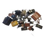 A LARGE COLLECTION OF VINTAGE CAMERAS To include a Zeiss Ikon camera, Polaroid, box, Kodak Ensign,