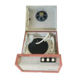 A GOOD MID 20TH CENTURY BRITISH MADE EKCO STEREO RECORD PLAYER Model 209, fully boxed. (top 45cm x