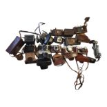 A LARGE COLLECTION OF VINTAGE CAMERAS Including Zenit and FED 3 (USSR), Agfa, Halina, Kodak,