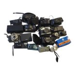 A COLLECTION OF 22 VINTAGE 35MM CAMERAS To include various Olympus cameras- AF1 Twin, A11, Trip ,