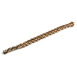 A 9CT VICTORIAN GOLD ALBERTINA BOX LINK WATCH CHAIN With extension section. (approx 43cm, 22g)