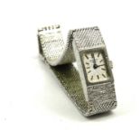 ROTARY, A VINTAGE STAINLESS STEEL LADIES’ WRISTWATCH Having a rectangular dial. (5cm x 1cm)