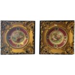 AFTER ANGELICA KAUFFMAN, A PAIR OF VIENNA STYLE PORCELAIN CABINET PLATES, CIRCA 1900 Each