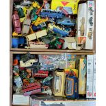 A LARGE COLLECTION OF VINTAGE DIECAST METAL VEHICLES By Dinky, Corgi, Matchbox, Lesley, Days gone