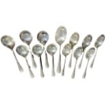 COOPER BROTHERS & SONS LTD & ‘CBS’ A COLLECTION OF SILVER RAT TAIL SPOONS, consisting of six